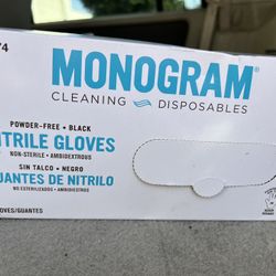 Disposable Cleaning  Nitrile Gloves. Black