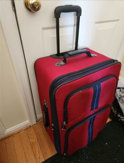Red Carry On Suitcase Bag Luggage on wheels