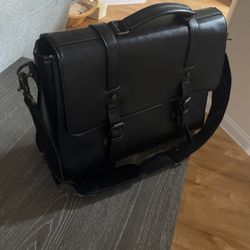 Men Black Satchel 