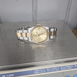 Rolex Datejust 36mm Champagne  2-tone Gold/Steel Oyster 16013 Watch