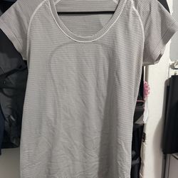 Lululemon athletica striped swiftly tech shirt