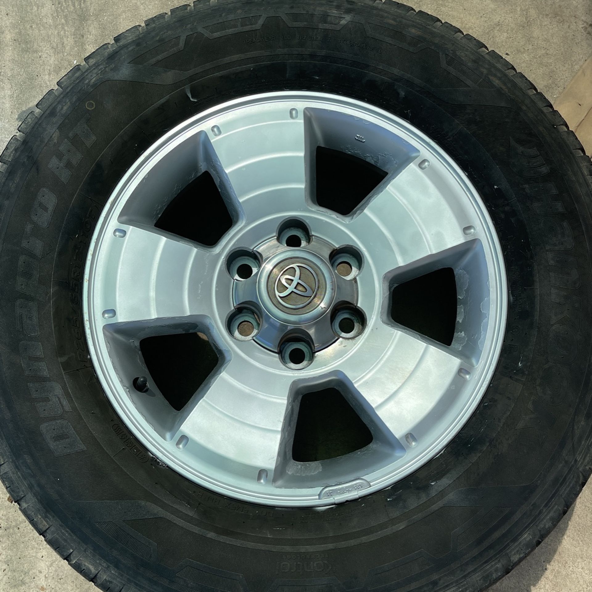 Set 4 Toyota 4 Runner Tacoma Rin 265/65R 17 Llantas 1/2 Vida