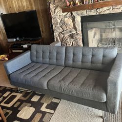 Hardly Used Dark Grey Sofa