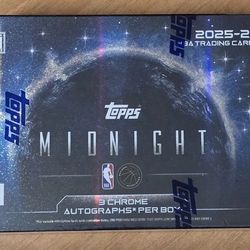 2025-26 Topps Midnight Basketball Hobby Box Factory Sealed