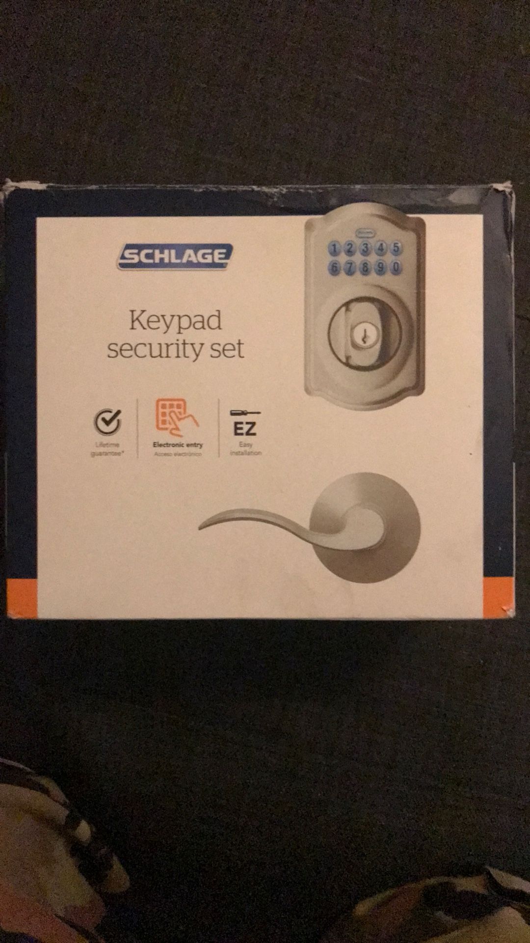 Electronic Deadbolt And Door Handle Combo