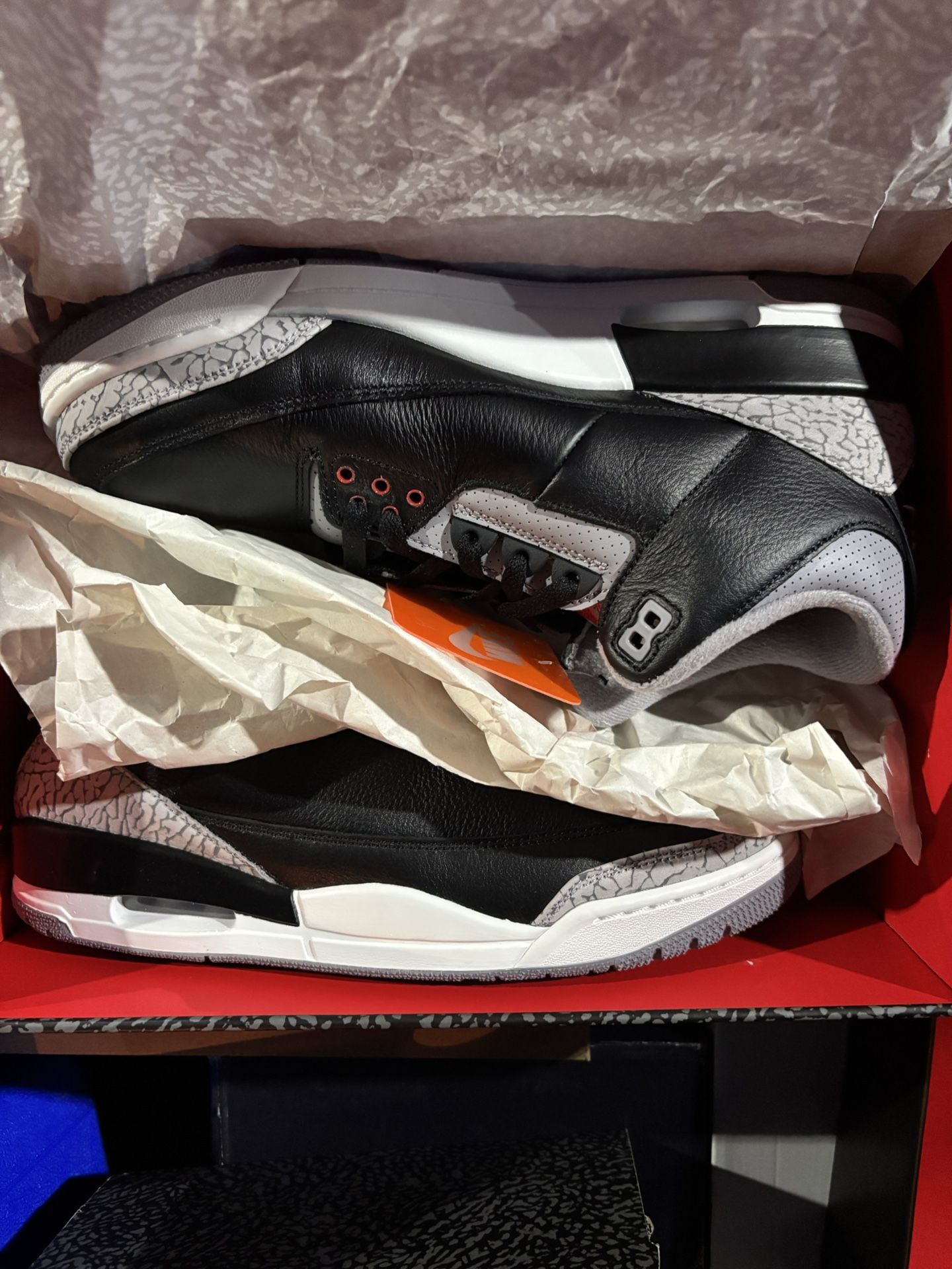 jordan retro 3 -black fire red cement