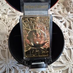 23k Gold Plated Jigglypuff Trading Card 
