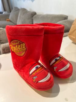 Lightning McQueen Plush Slippers Boots