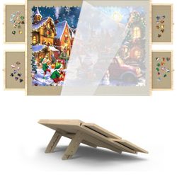 Puzzle Board With Drawers And Cover