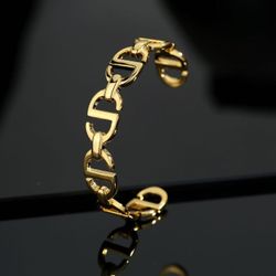 Designer letter bracelet