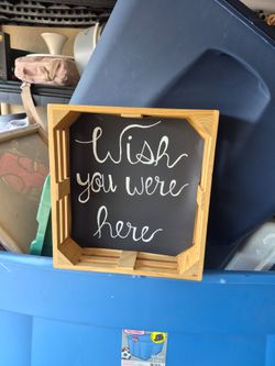 Wish you were here sign for sale