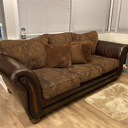 Sofa & Loveseat With Pillows , Must Go! 