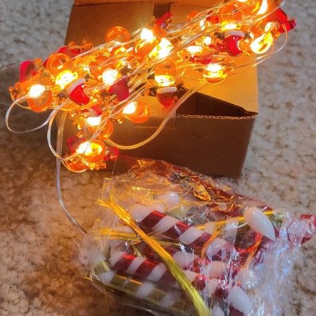 Christmas Decor Elk String Lights, Battery Powered 10FT 30LEDs Copper Wires Light, Indoor Outdoor Decorative LED Light for Bedroom, Patio, Party, Wed