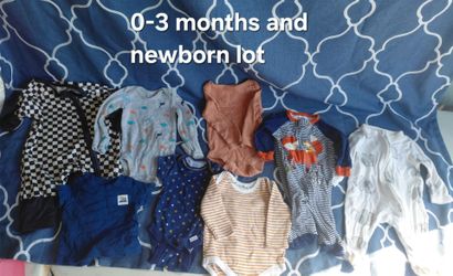 8 pieces 0-3 and new born boys lot