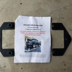 Front Bumber Spacer Kit For 2014-18 GMC Sierra or Chevy Silverado