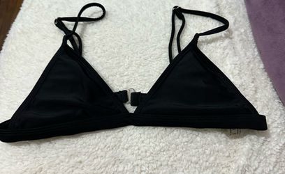 H&M black bikini top size small