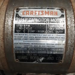 1950's Craftsman grinder motor