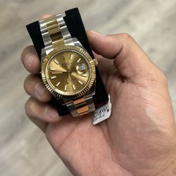 Rolex 126333 Datejust 41 Champagne Dial 18K Gold Steel Box Papers 2022
