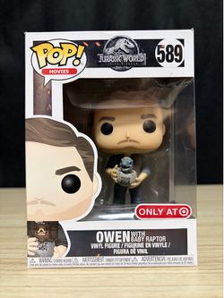Funko Pop! Vinyl: Jurassic World Fallen Kingdom - Owen With Baby Raptor #589 - Target Exclusive