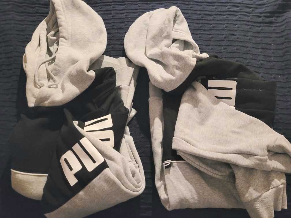 Two PUMA Hoodies