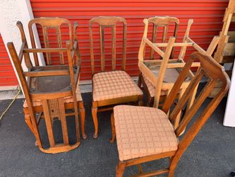 4 Wood Dining Chairs