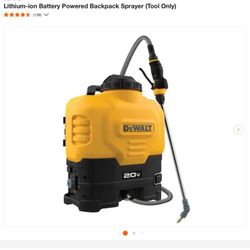 DEWALT Lithium-ion Battery Powered Backpack Sprayer (Tool Only)