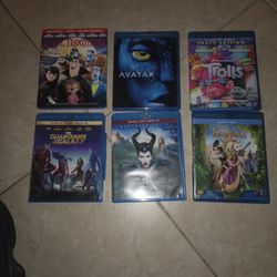 DVD Blu-ray Family Movie Night Bundle 6 Blu-ray/DVD Movies (Marvel, Disney, Dreamworks) $5 Each $20 For All