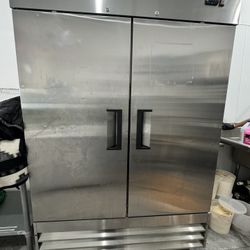 Commercial Reach-In Freezer - Solid Door 2-Section Stainless Steel