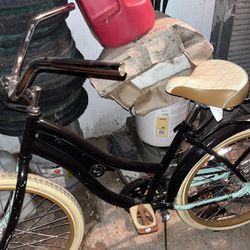 Silver Black Tan Brown And Light Blue Red Bike Bicycle Beach Cruiser Lowrider