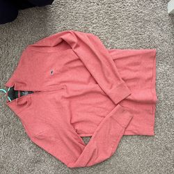 Coral Vineyard Vines Quarter-Zip Jacket