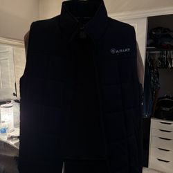 Ariat Black Puffer Vest Mens 