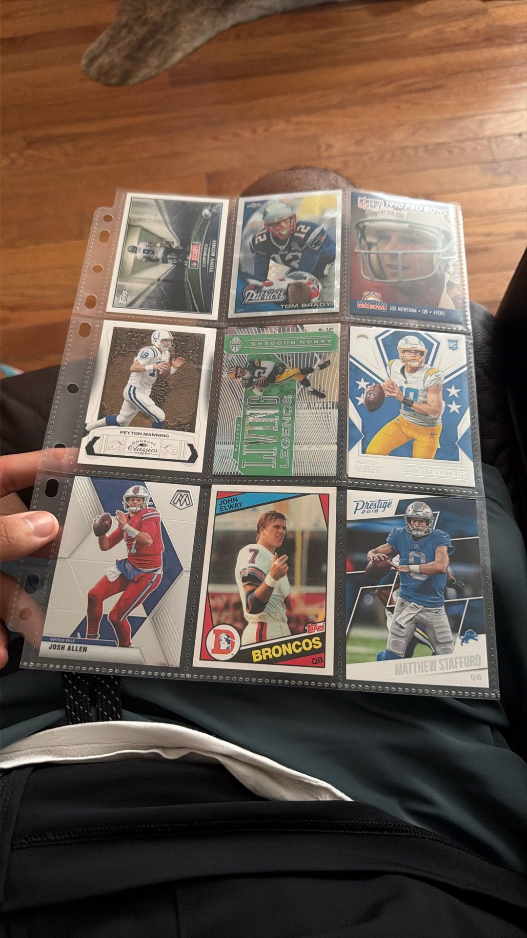NFL QB Football cards 