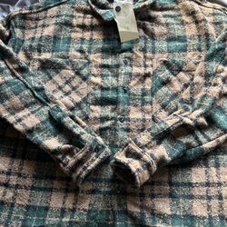 MNML Loose Woven Flannel XL Brand New
