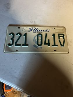 Illinois License Plate