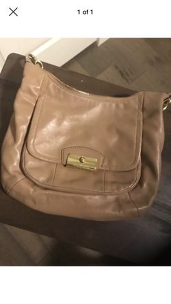 Leather coach purse