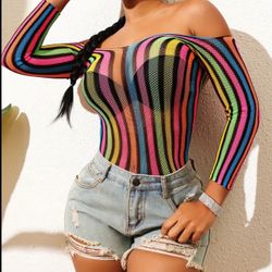 Sexy Rainbow Cover Up Dress 