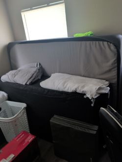 Full size mattress. Two twin boxes