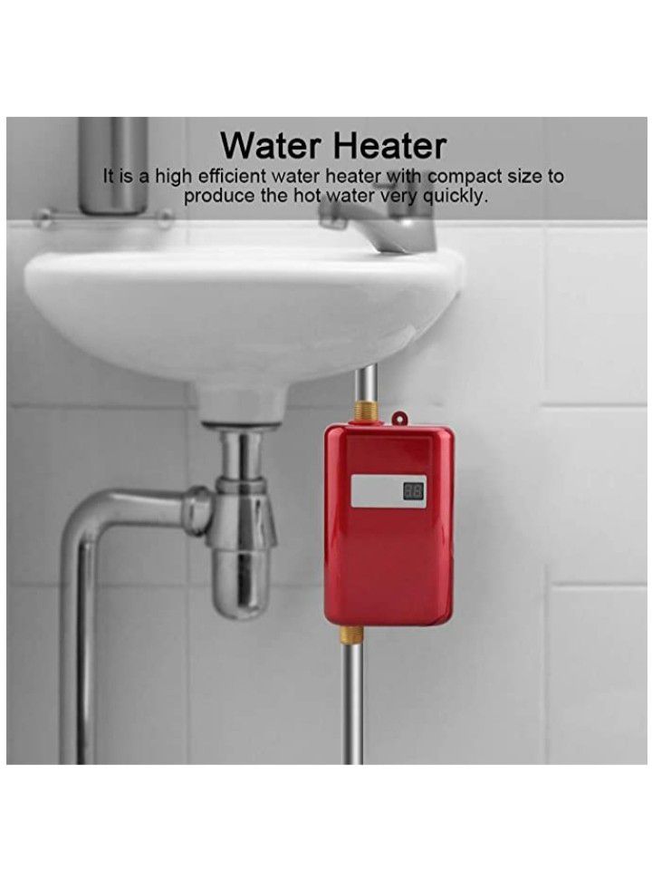 Mini Instant Water Heater Electric Under Sink, 110V 3000W Tankless