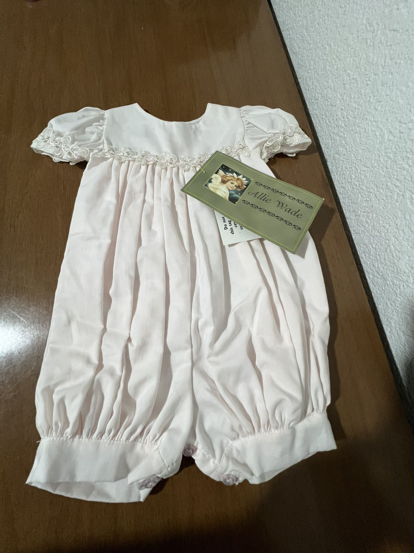 Baby dress  Allie Wade size 6 months  100% Cotton