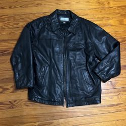 Chereskin- XL- Men’s Black Leather Jacket