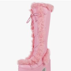 VIMISAOI Womens Platform Rave Boots 