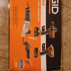 18 V BRUSHLESS 4 TOOL COMBO KIT
