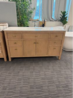 60” Bathroom vanity in wood color