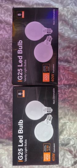 Brand new 16 pack of G25 Vanity LED bulbs