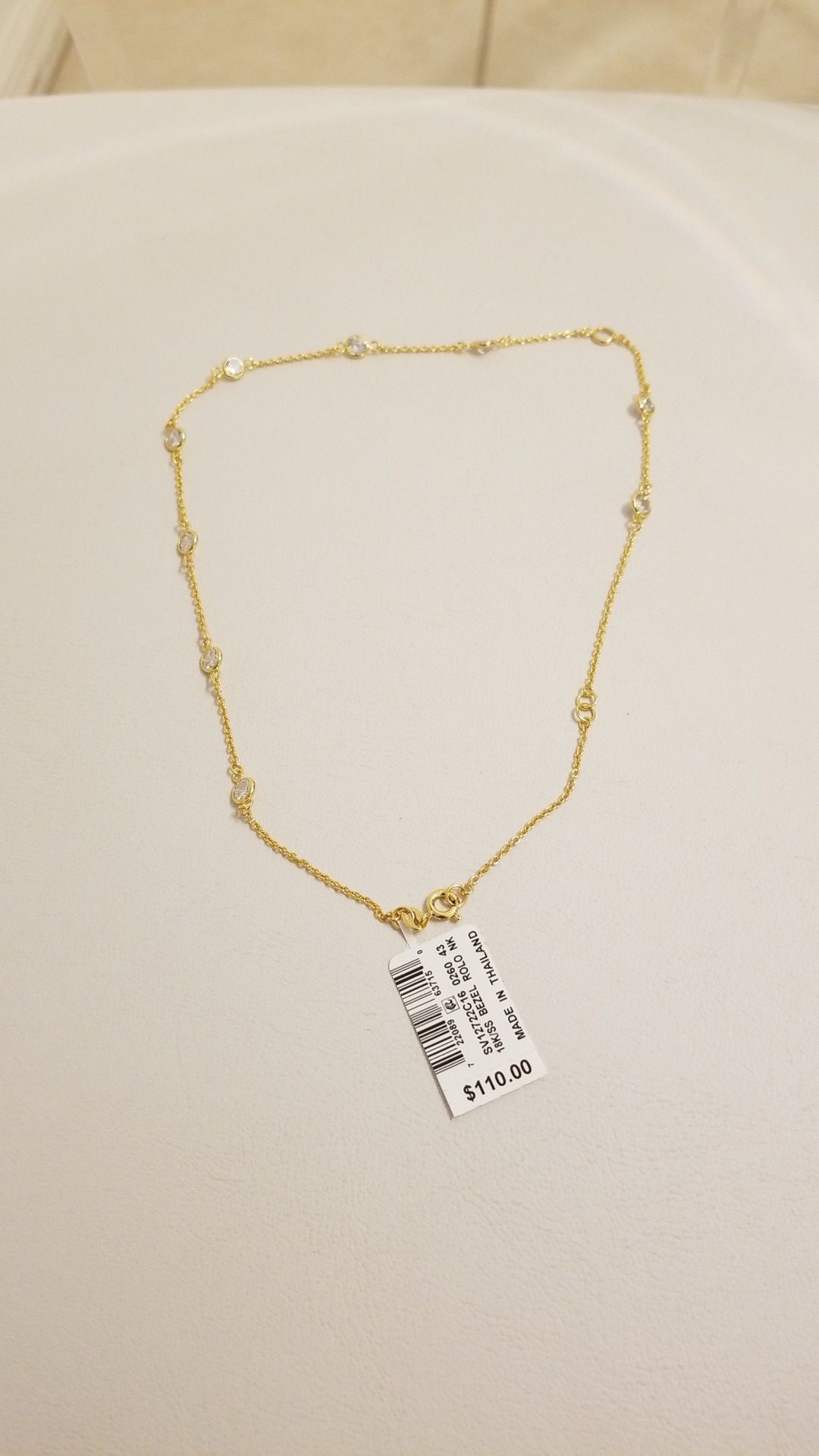 18K Gold Over Sterling Silver Necklace