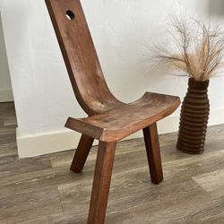 Solid Teak Mid Century Chair