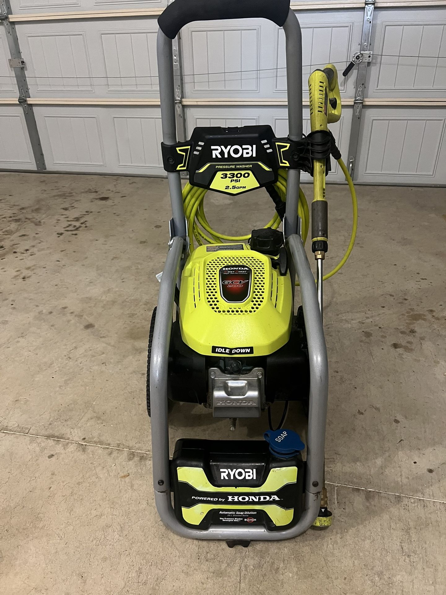 Ryobi Gas Pressure Washer 3,300 Psi Honda Engine 2.5 Gpm (like New)