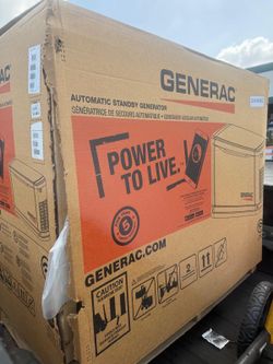22,000 Watt Air-Cooled Whole House Home Standby Generator & 200-AMP Transfer Switch new $6200 firm