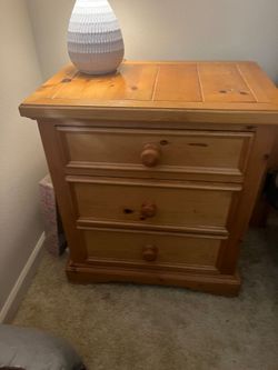 Matching wood night stands