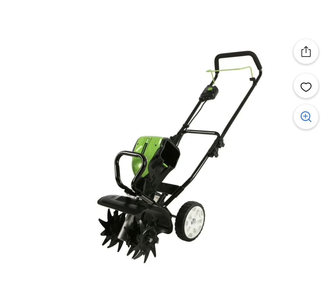 Greenworks 8OV 10" 8OV Cultivator/Tiller, Battery Included (contact info removed)